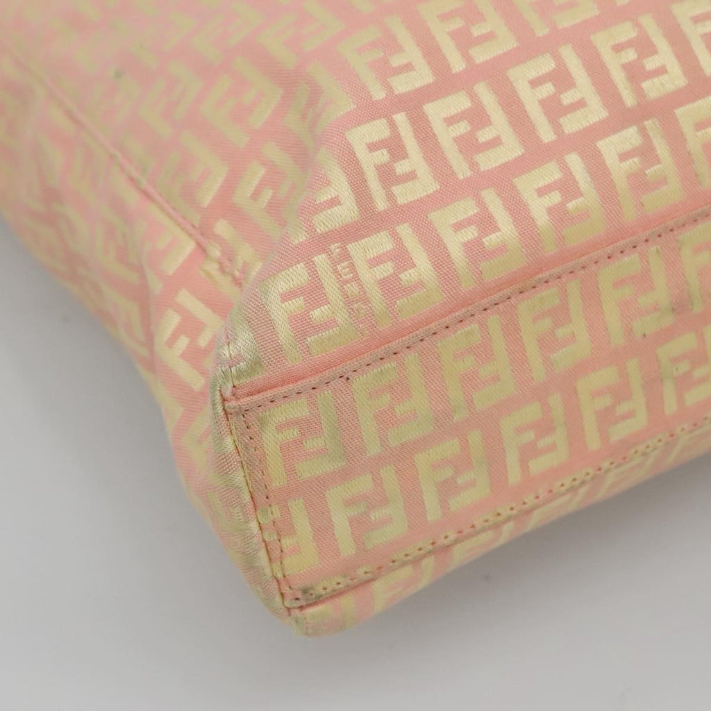 FENDI Zucchino Canvas Tote Bag Pink 115728