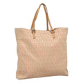 FENDI Zucchino Canvas Tote Bag Pink 115728