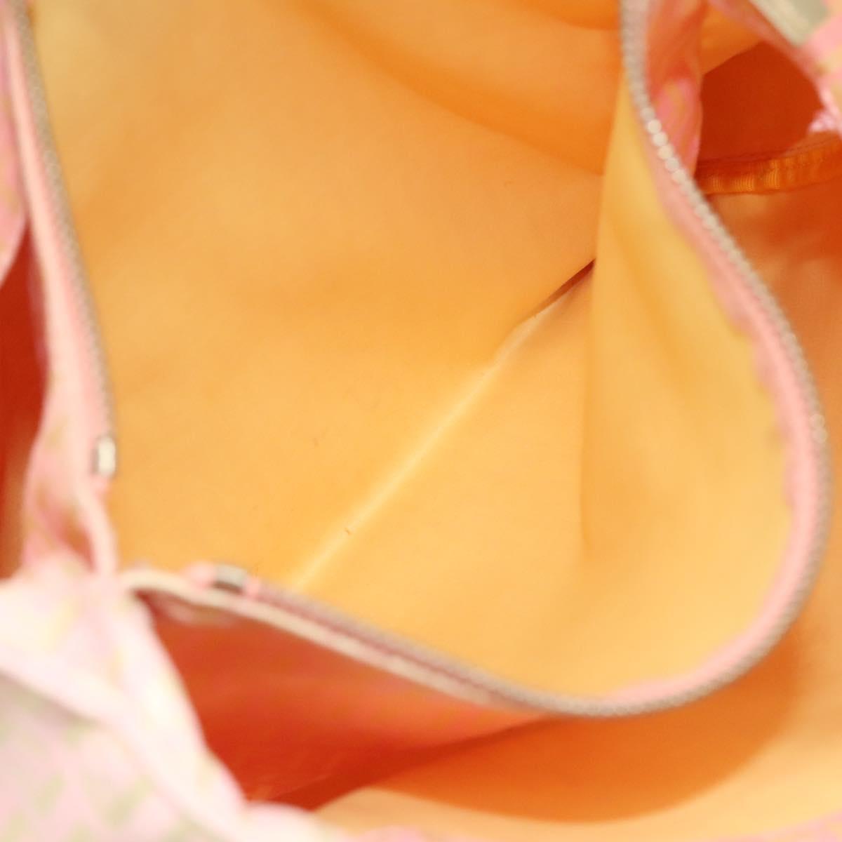FENDI Zucchino Canvas Tote Bag Pink 115728