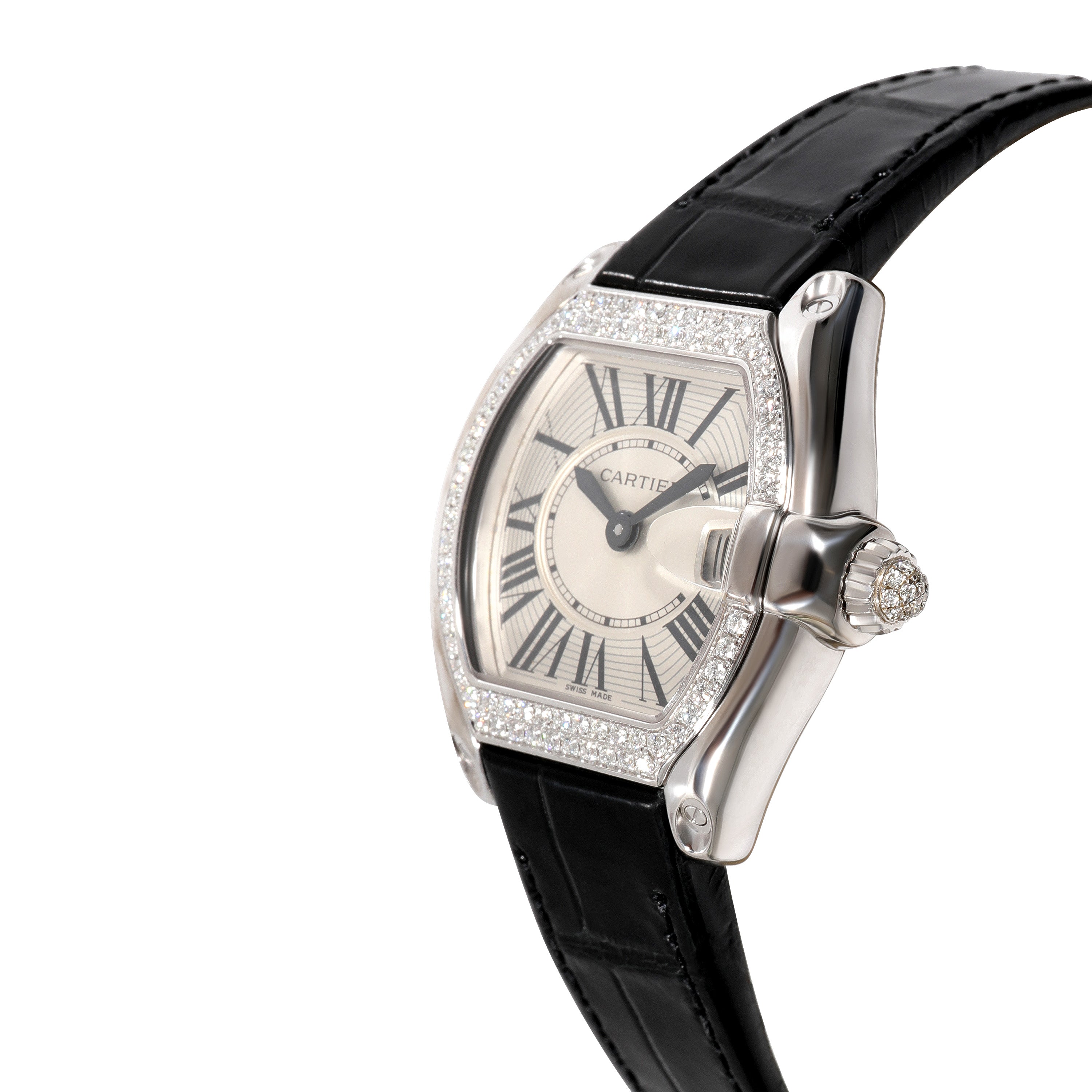 CARTIER Roadster WE500260 Women's Watch in 18kt White Gold