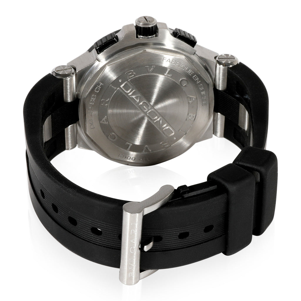 BVLGARI Diagono DG42SCCH Men's Watch in Stainless Steel/Ceramic