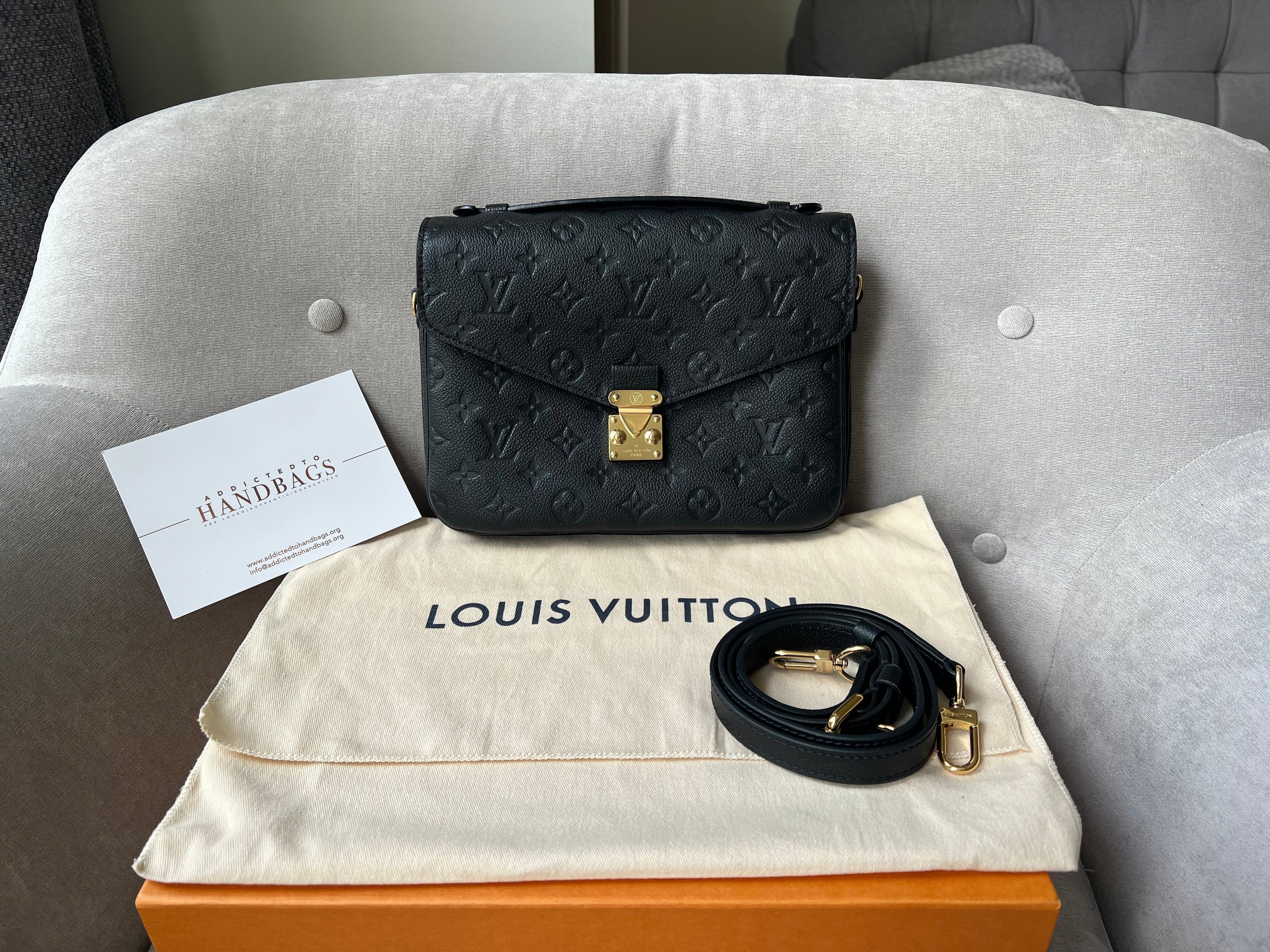 Louis Vuitton Pochette Metis Black Empreinte (RRP £2,110)