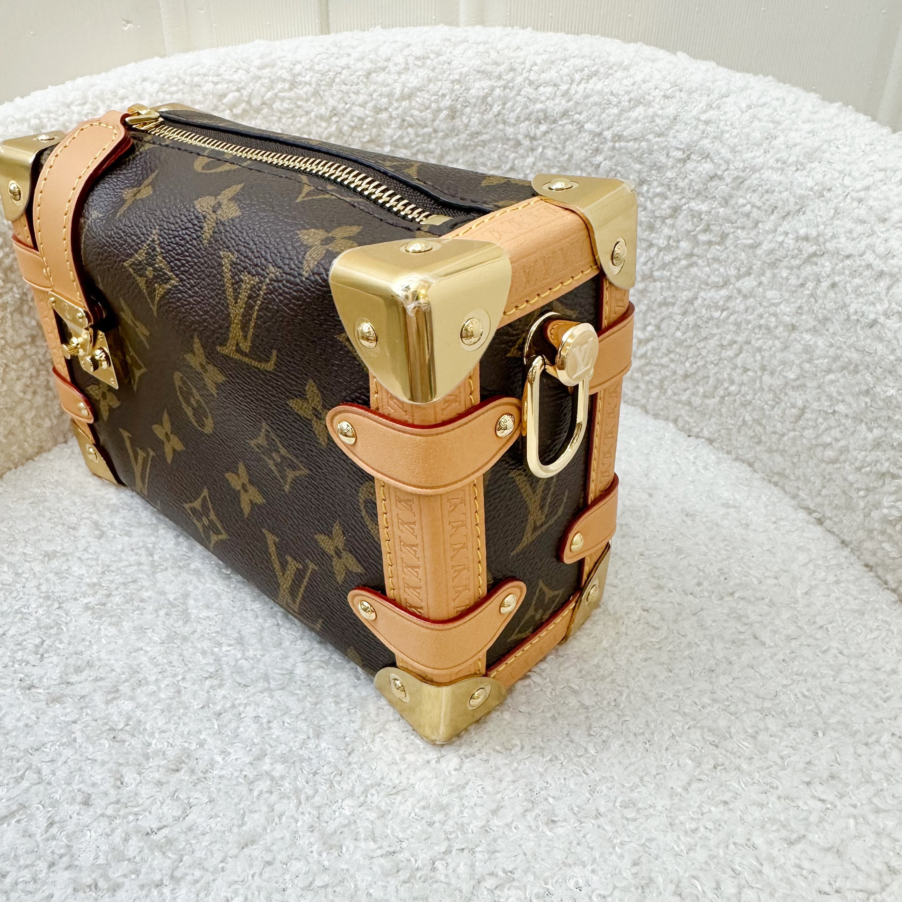 LV Side Trunk PM Bag in Monogram Canvas and GHW
