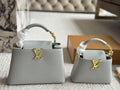 LV Capucines GLAMI Taurillon Grey For Women, WomenÃ¢â‚¬â„¢s Bags, Shoulder And Crossbody Bags 10.6in/27cm LV