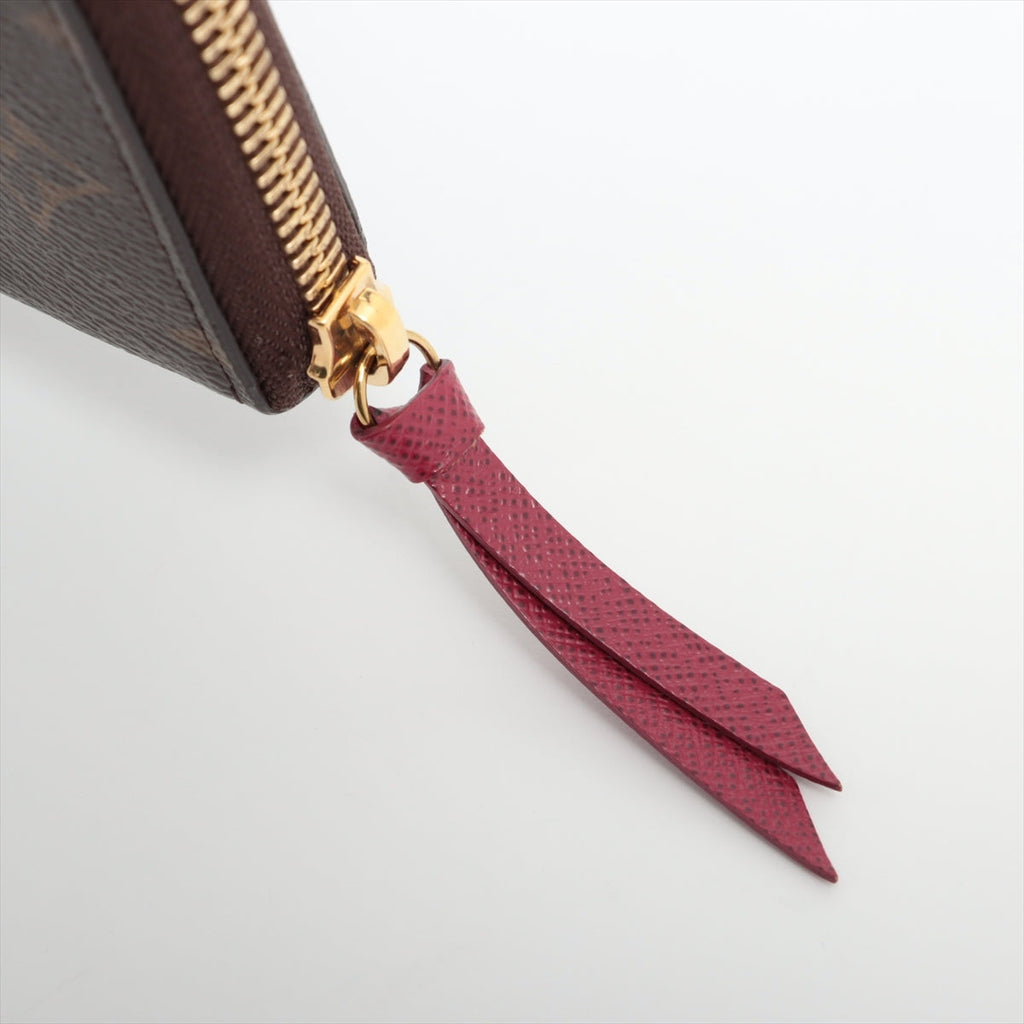 Louis Vuitton Monogram Clemence Long Wallet Fuchsia