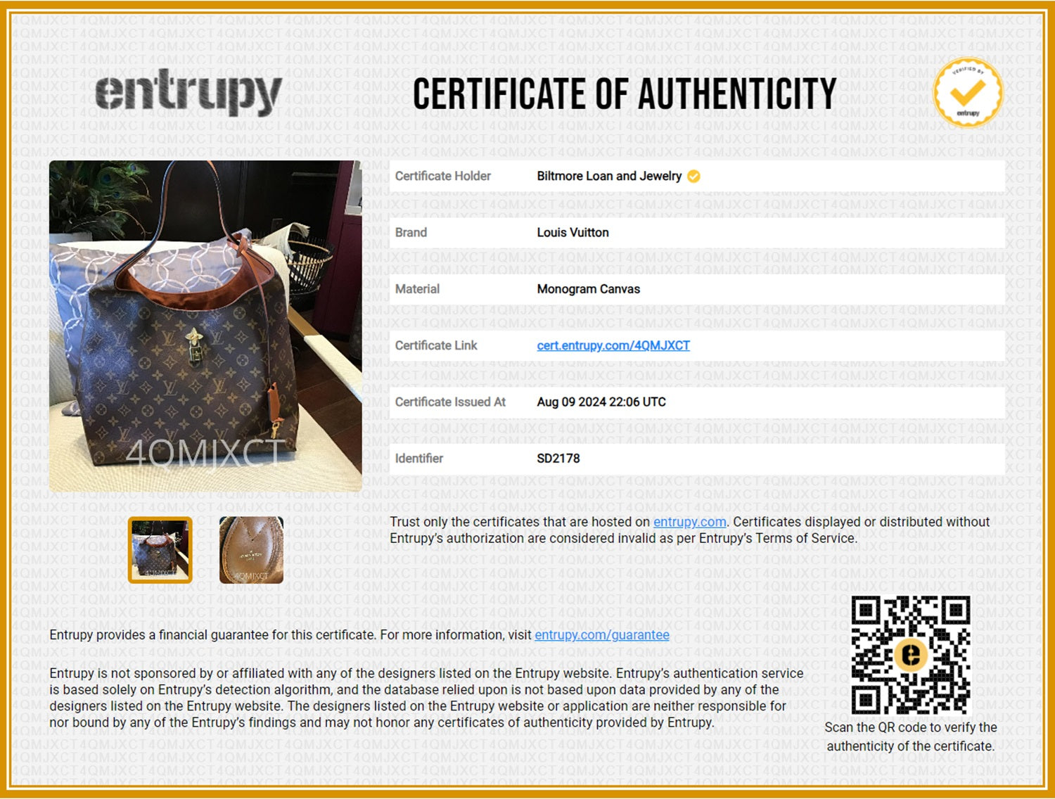 Louis Vuitton Monogram Canvas Flower Hobo Caramel