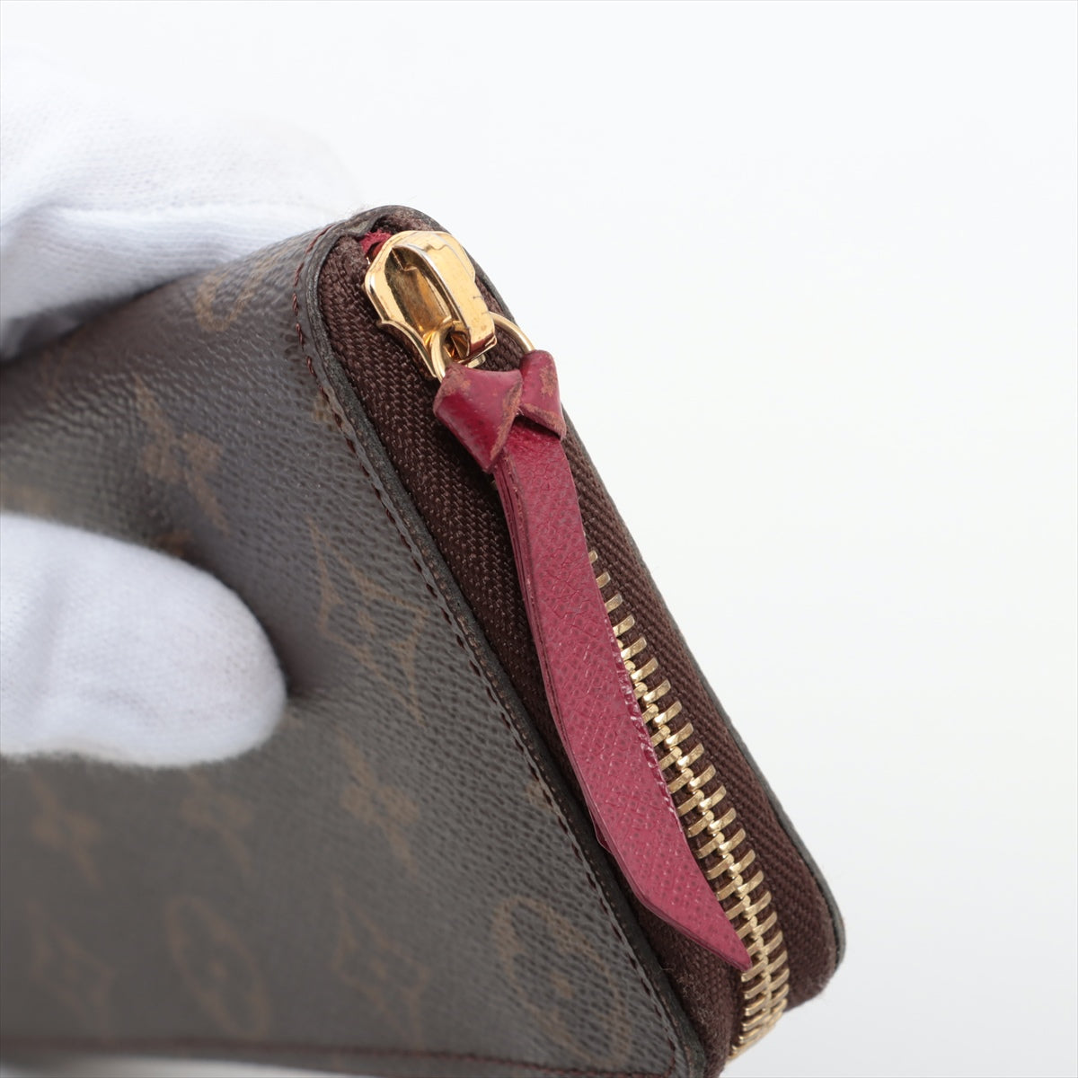 Louis Vuitton Monogram Clemence Long Wallet Fuschia