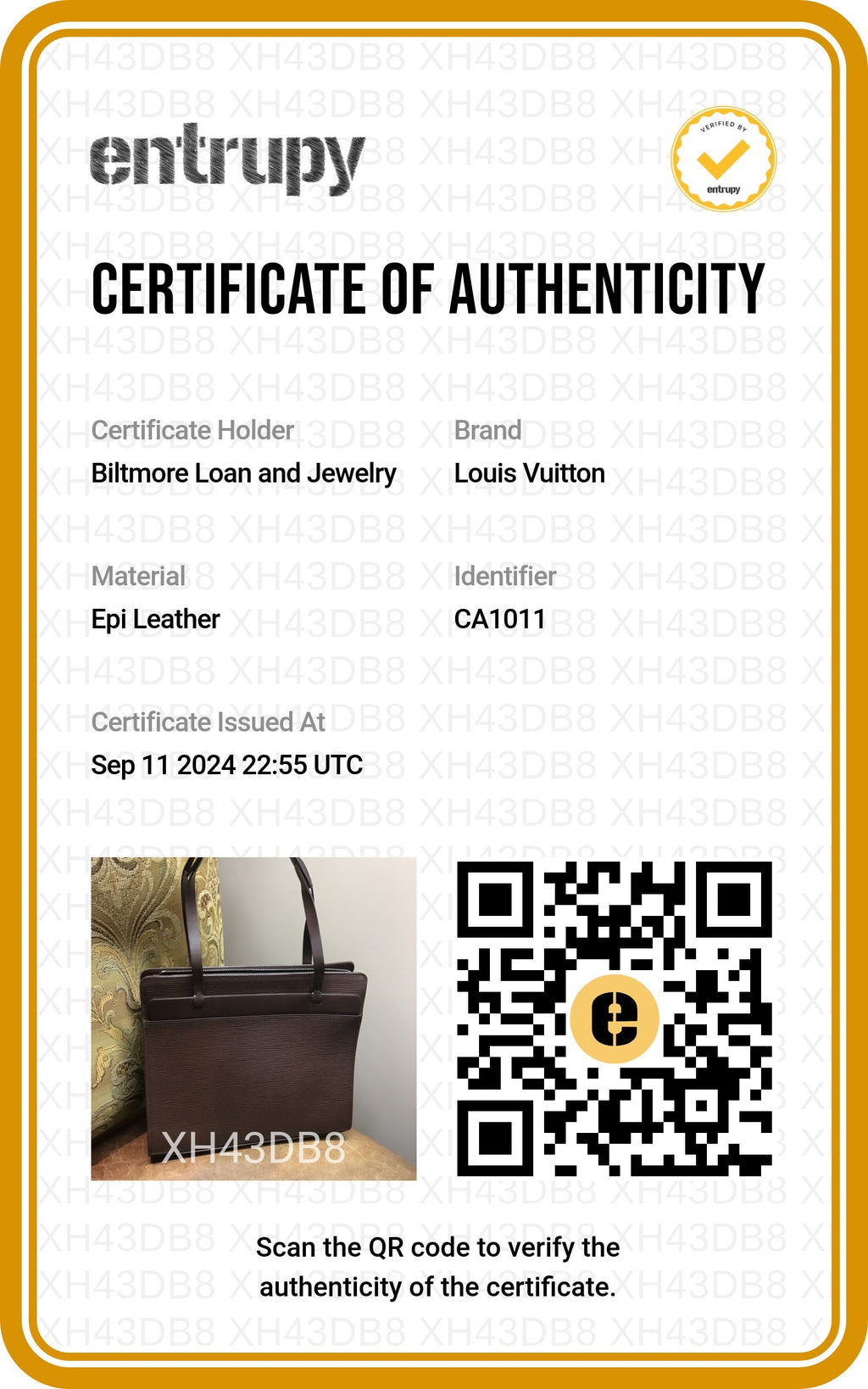 Louis Vuitton Vintage EPI Croisette PM Tote Moka