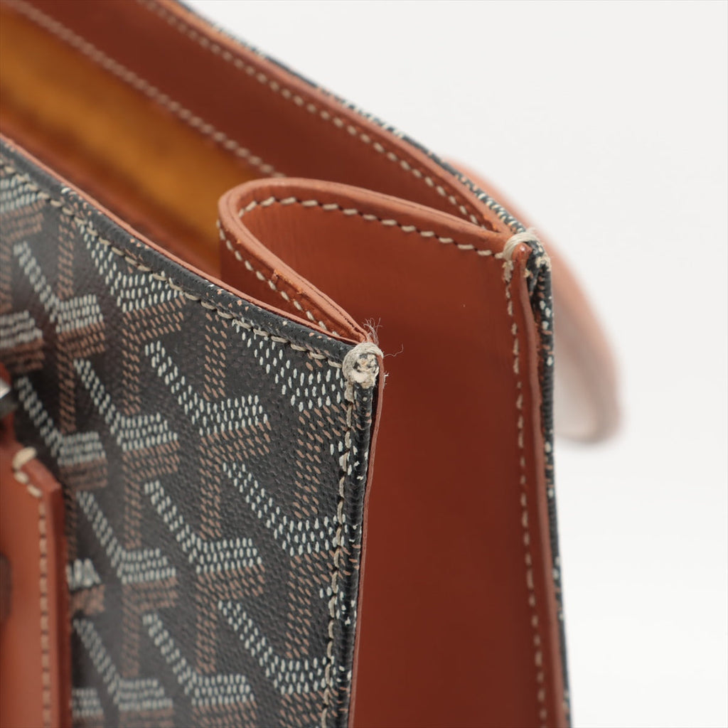 Goyard Goyardine Comores Tote Black x Brown
