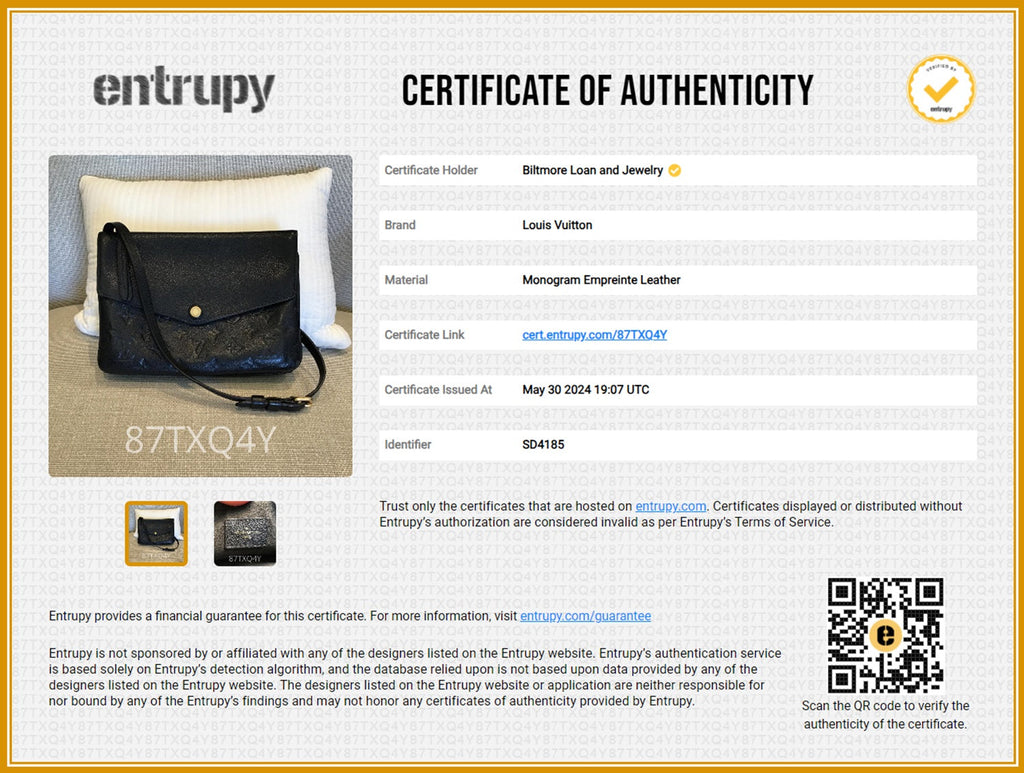 Louis Vuitton Twice Black Monogram Empreinte Crossbody Bag