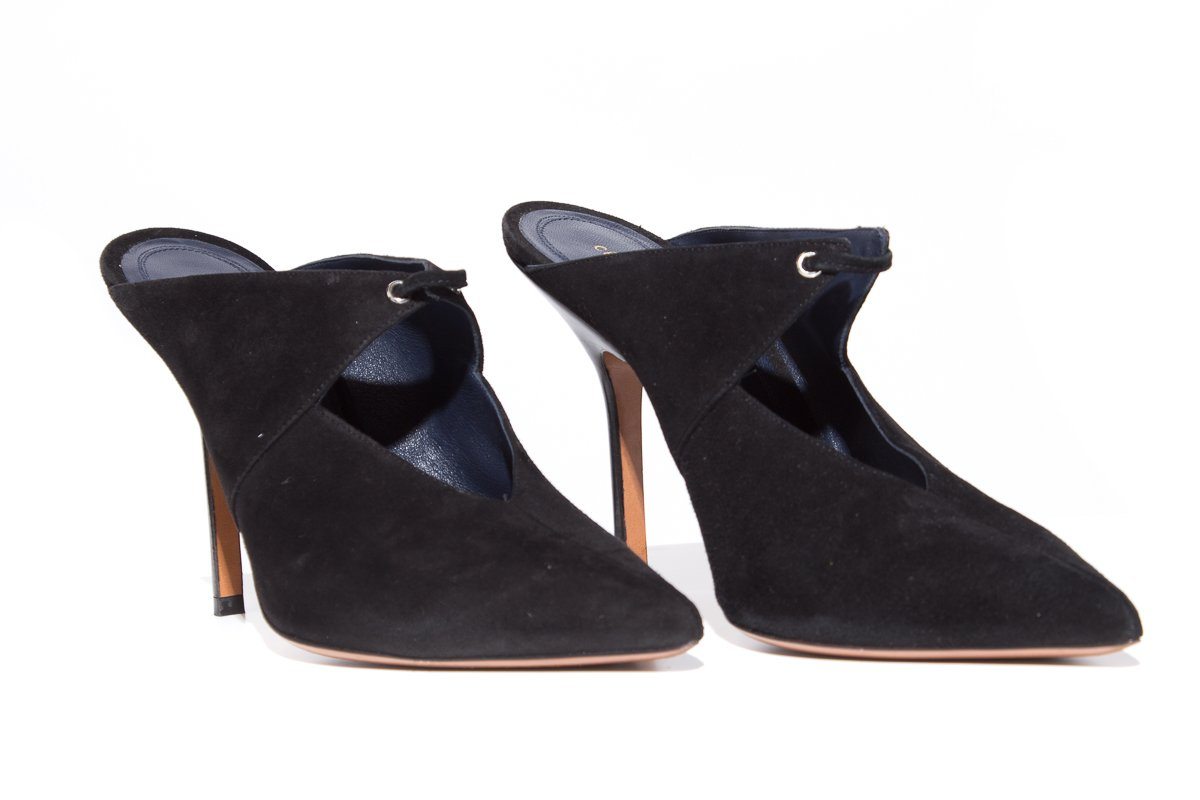 CÃƒÆ’Ã‚Â©line Black Suede Mules SZ 39