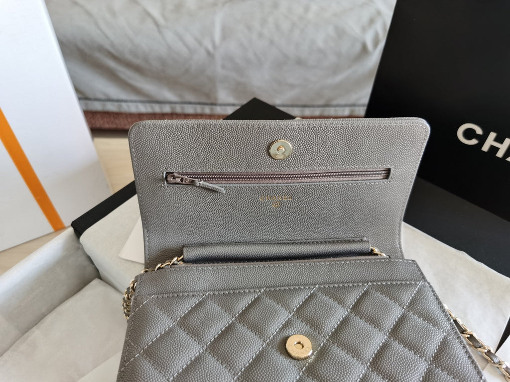 CHLMini GlamIap Bag Grey For Women 7.2in/18.5cm
