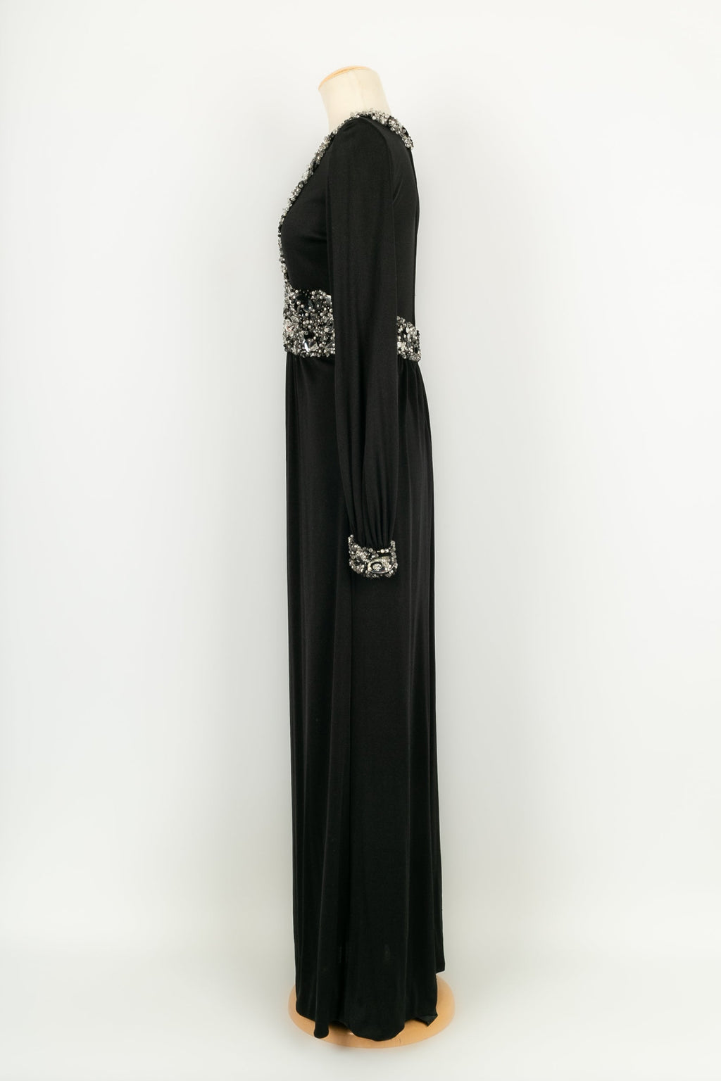 Robe noire en jersey Azzaro