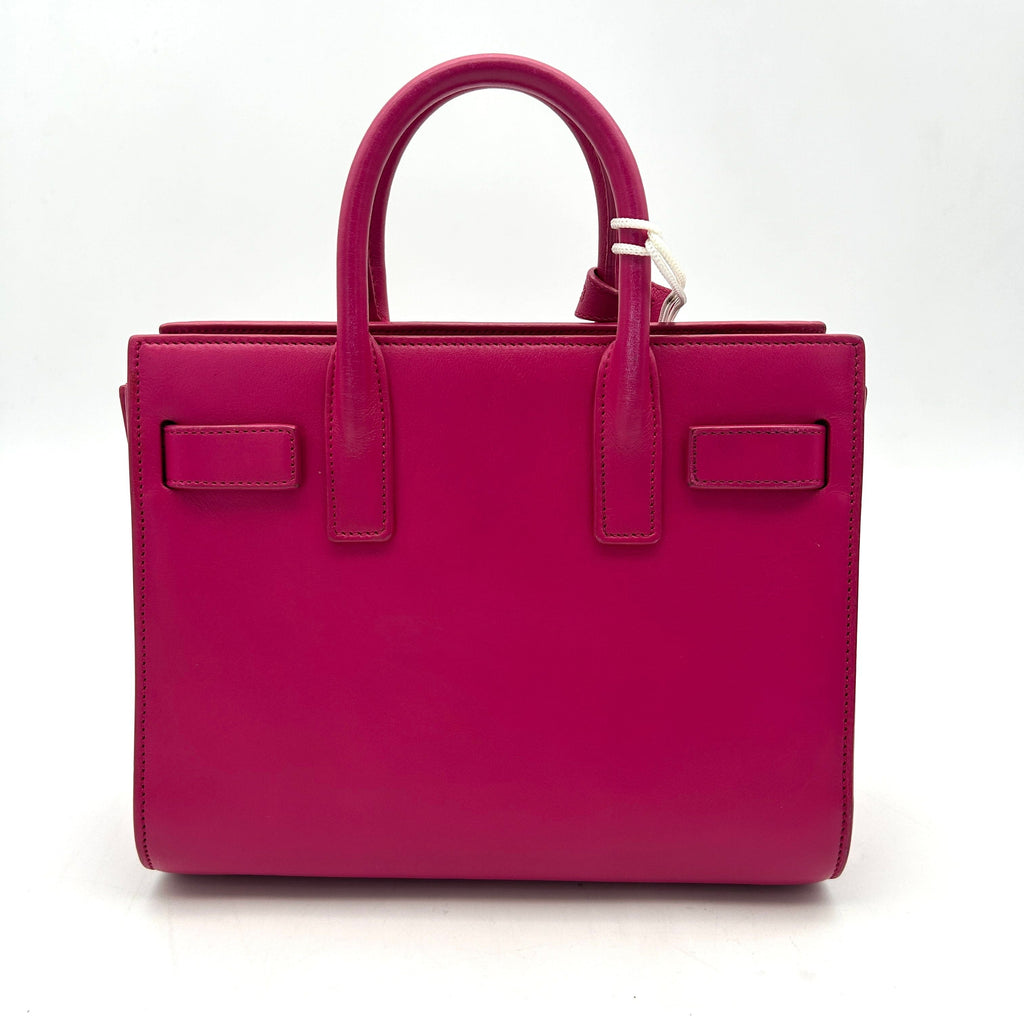 SAINT LAURENT Calfskin Nano Sac De Jour Bubblegum LA8543