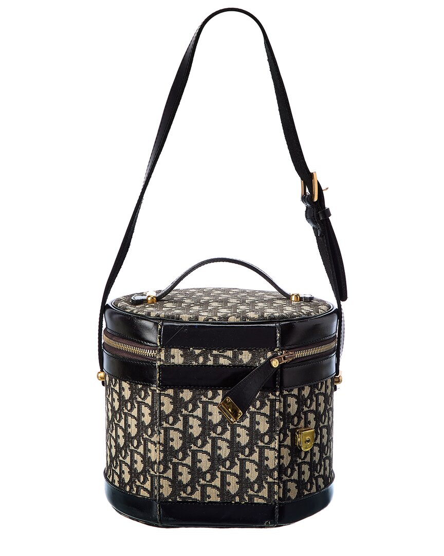 Dior Navy Trotter Canvas Vanity Bag ( )