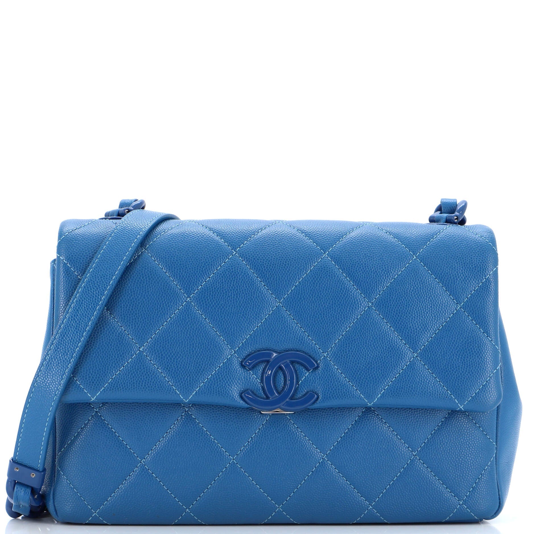 CHANEL My Everything Flap Bag Quilted Caviar Medium