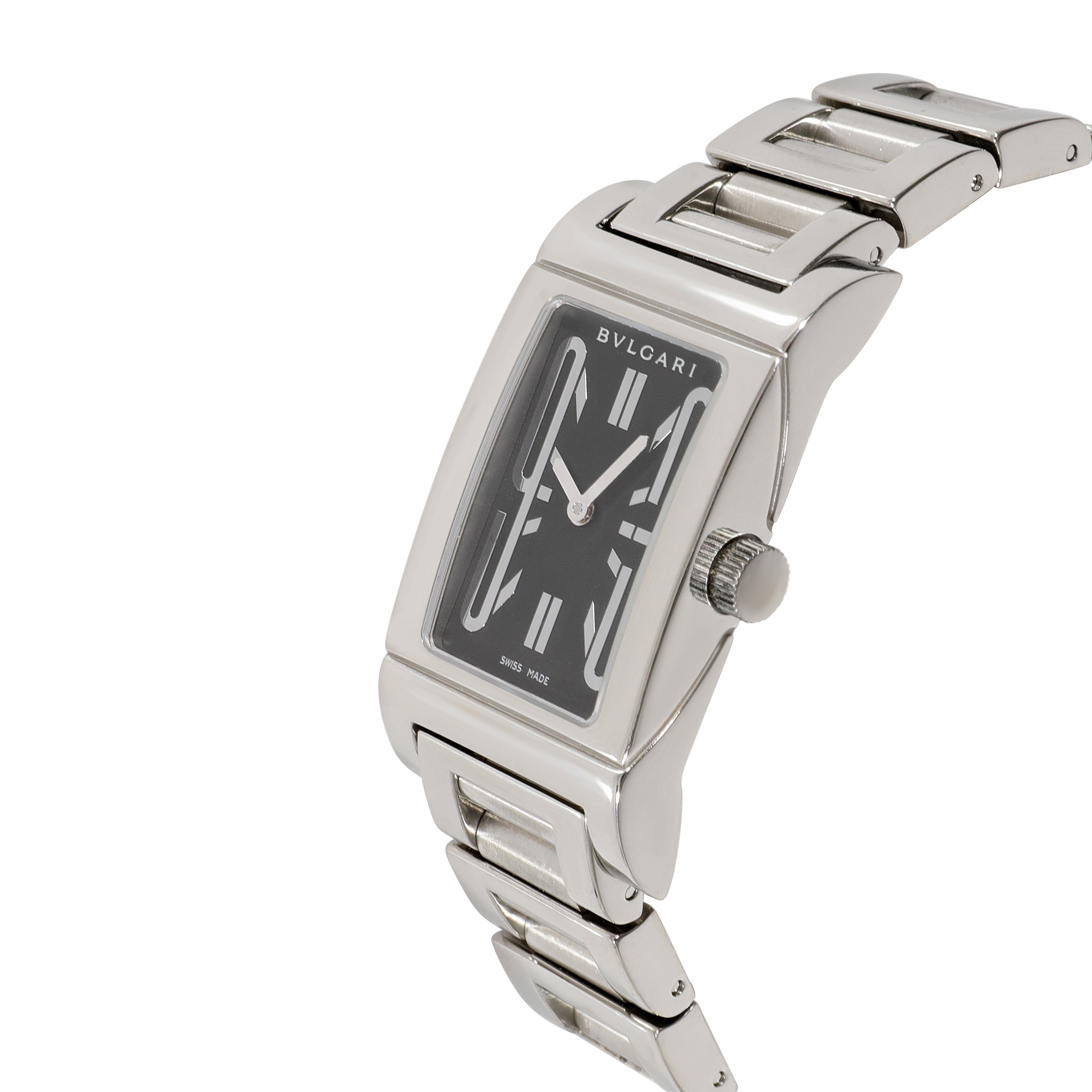 BVLGARI Rettangolo RT 39 S Women's Watch in Stainless Steel