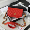 CHLSmall GlamIap Bag Gold Hardware Red For Women Handbags, Shoulder Bags 7.5in/19cm AP2840