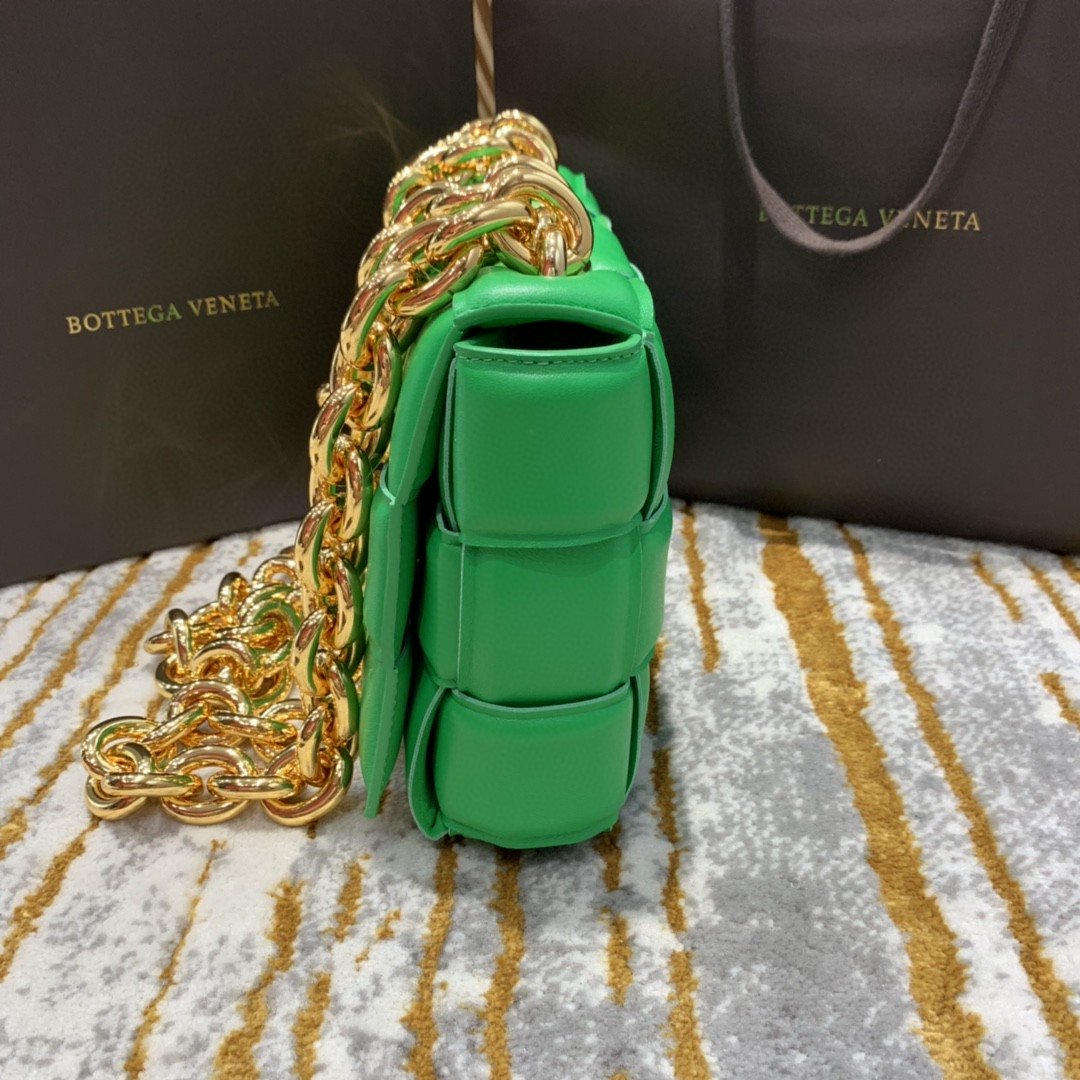 GLAMI Chain Cassette Bag For Women 10.2in/26cm In Green 631421VBWZ03722