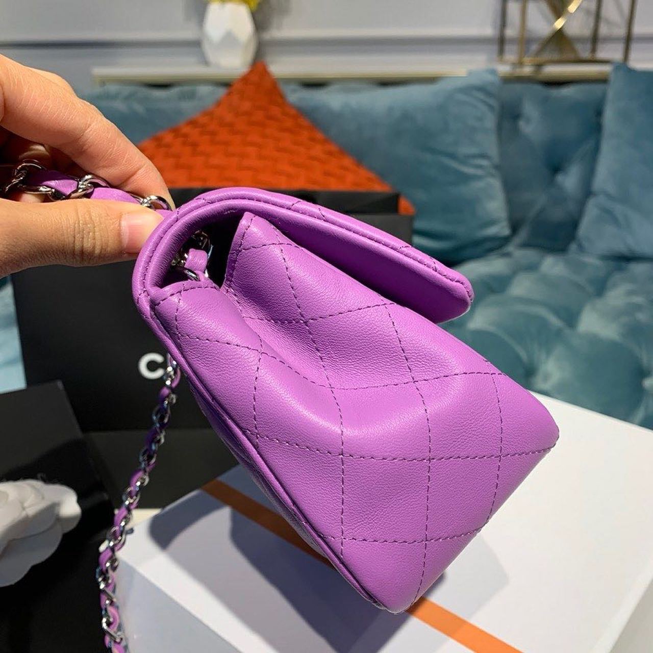 CHLMini GlamIap Bag Purple For Women Bags, Shoulder And Crossbody Bags 6.7in/17cm A35200