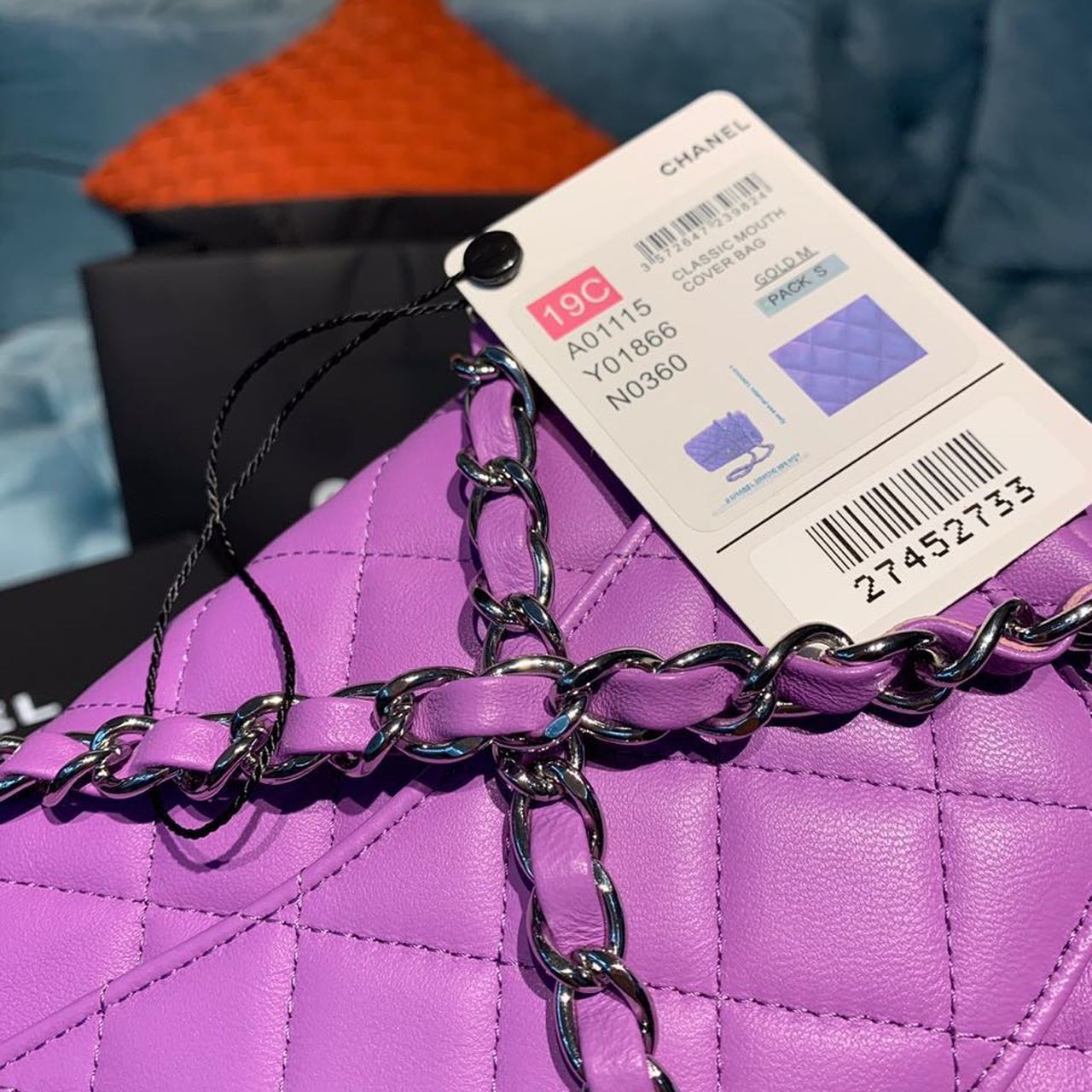 CHLMini Flap Bag Purple For Women, Women’s Bags, Shoulder And Crossbody Bags 6.7in/17cm A35200