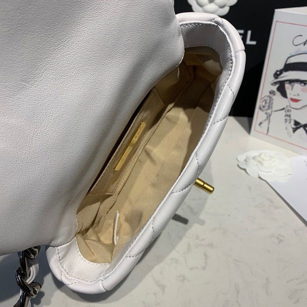 CHL 19 Waist Bag White For Women, Women’s Bags 7.8in/20cm AS1163