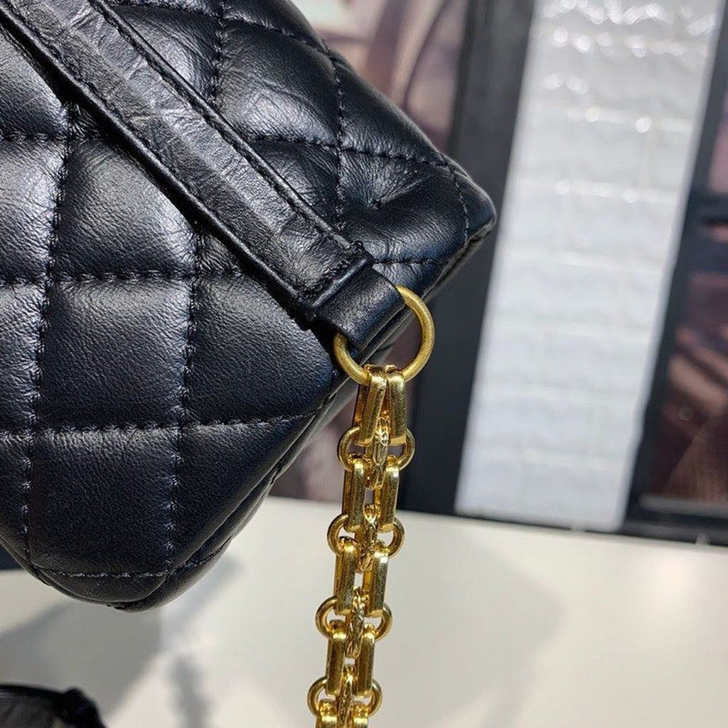 CHLReissue 2.55 Waist Belt Bag Black For Women, Women’s Bags, Shoulder And Crossbody Bags 6.7in/17cm