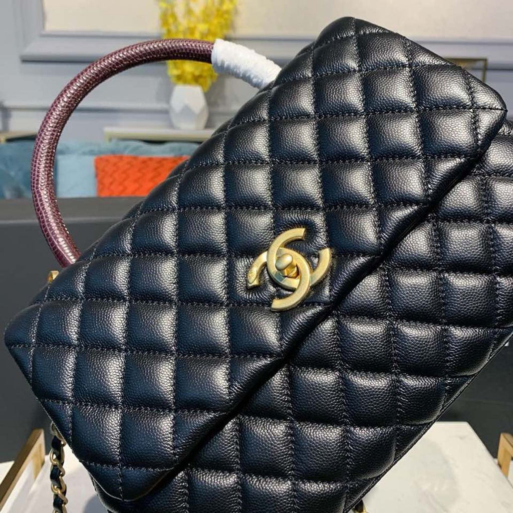 CHLLarge Flap Bag With Top Handle Black For Women, Women’s Handbags, Shoulder And Crossbody Bags 11in/28cm A92991