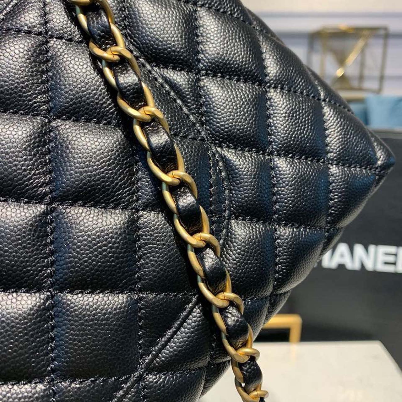 CHLLarge Flap Bag With Top Handle Black For Women, Women’s Handbags, Shoulder And Crossbody Bags 11in/28cm A92991
