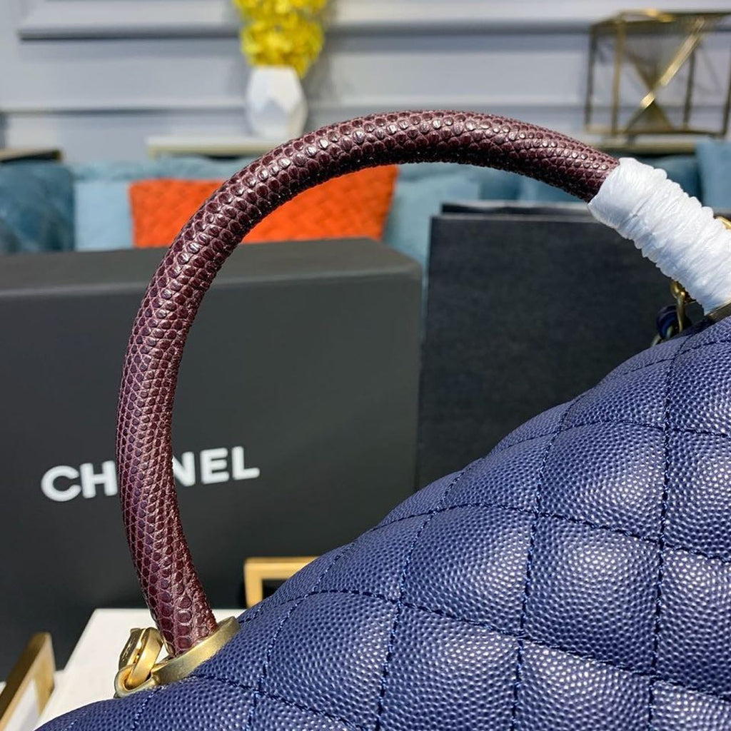 CHLLarge Flap Bag With Top Handle Blue For Women, Women’s Handbags, Shoulder And Crossbody Bags 11in/28cm A92991