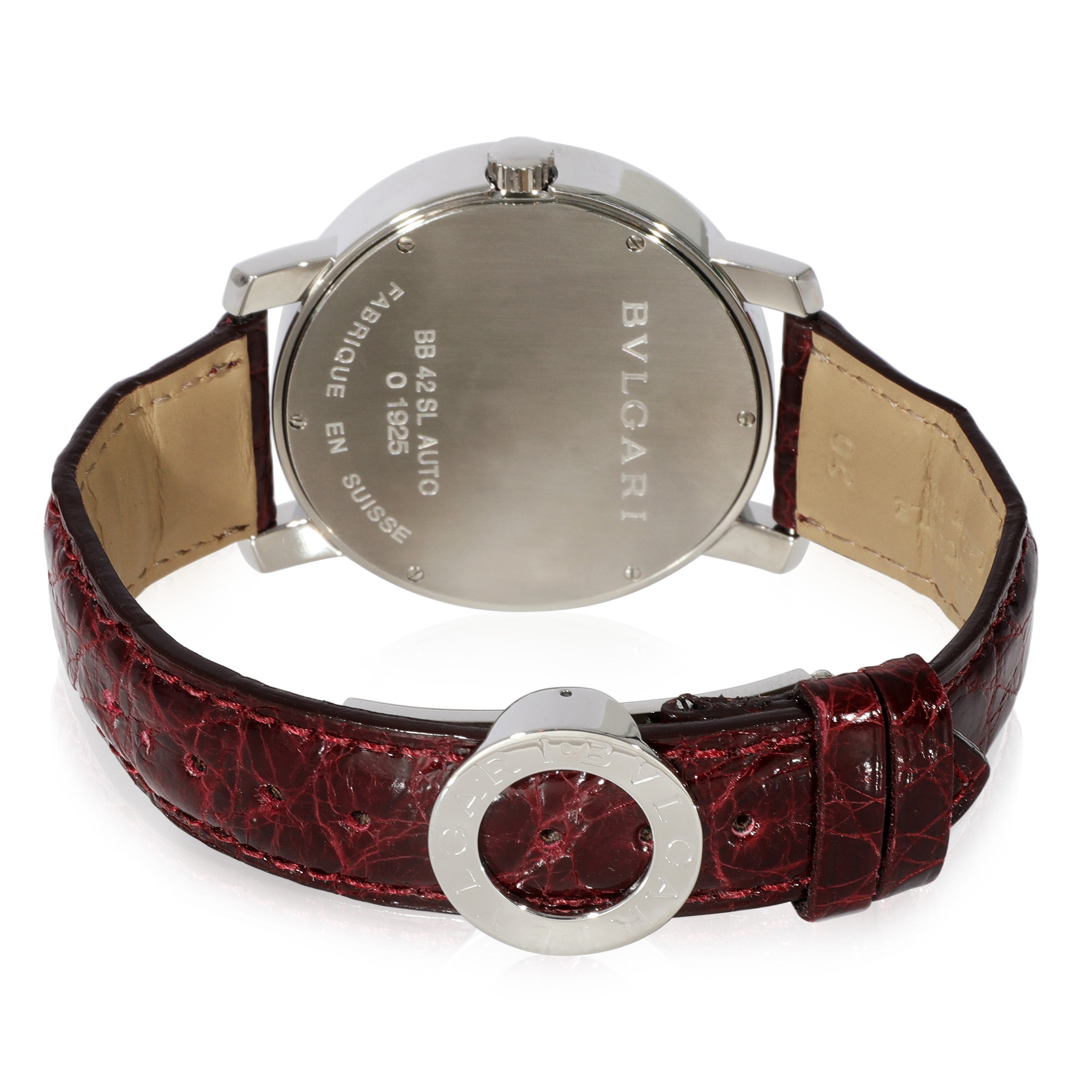 BVLGARI Diagono BB 42 SL AUTO Men's Watch in Stainless Steel