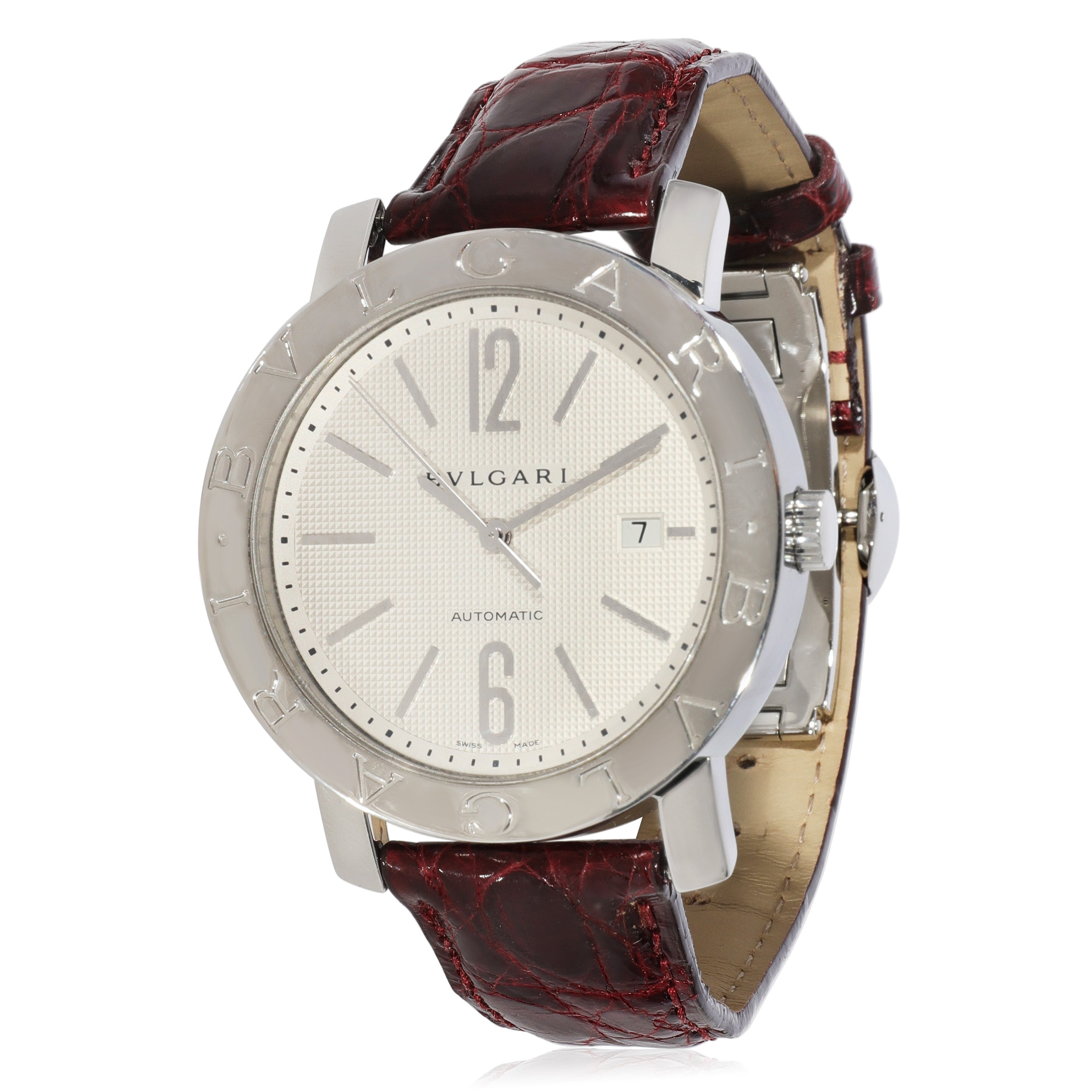 BVLGARI Diagono BB 42 SL AUTO Men's Watch in Stainless Steel