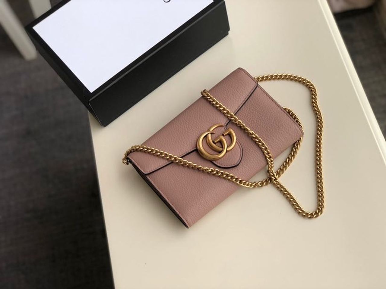 Glami Marmont Mini Chain Bag Pink For Women 7.9in/20cm Glami