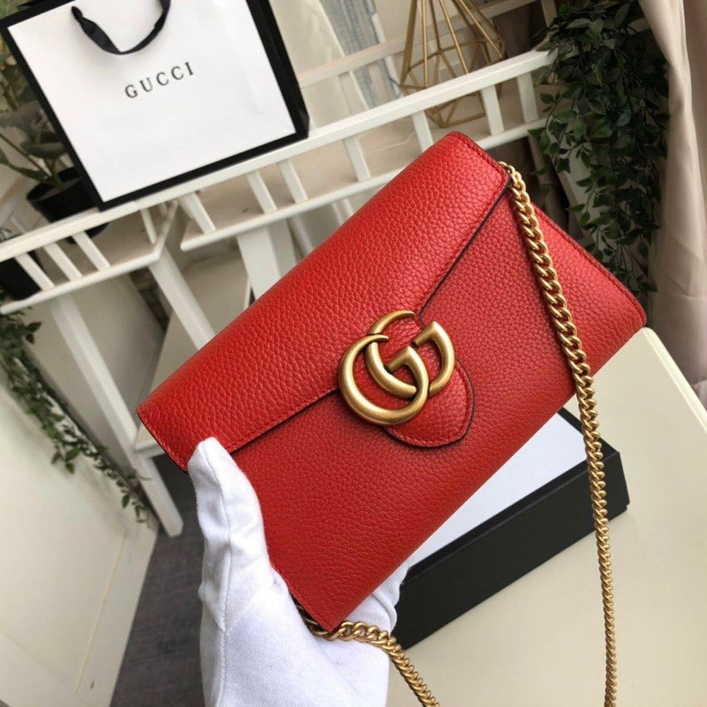 Glami Marmont Mini Chain Bag Red For Women 7.9in/20cm Glami