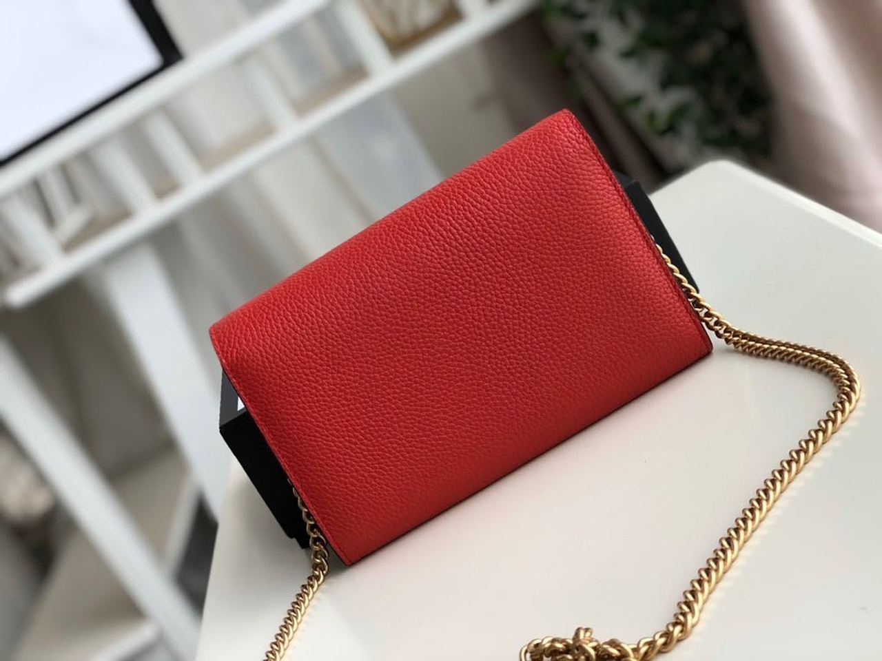 Glami Marmont Mini Chain Bag Red For Women 7.9in/20cm Glami