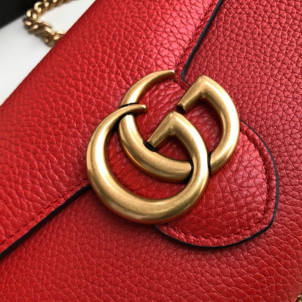 Glami Marmont Mini Chain Bag Red For Women 7.9in/20cm Glami