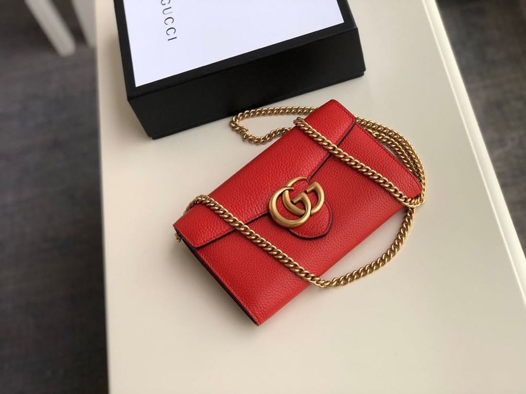 Glami Marmont Mini Chain Bag Red For Women 7.9in/20cm Glami