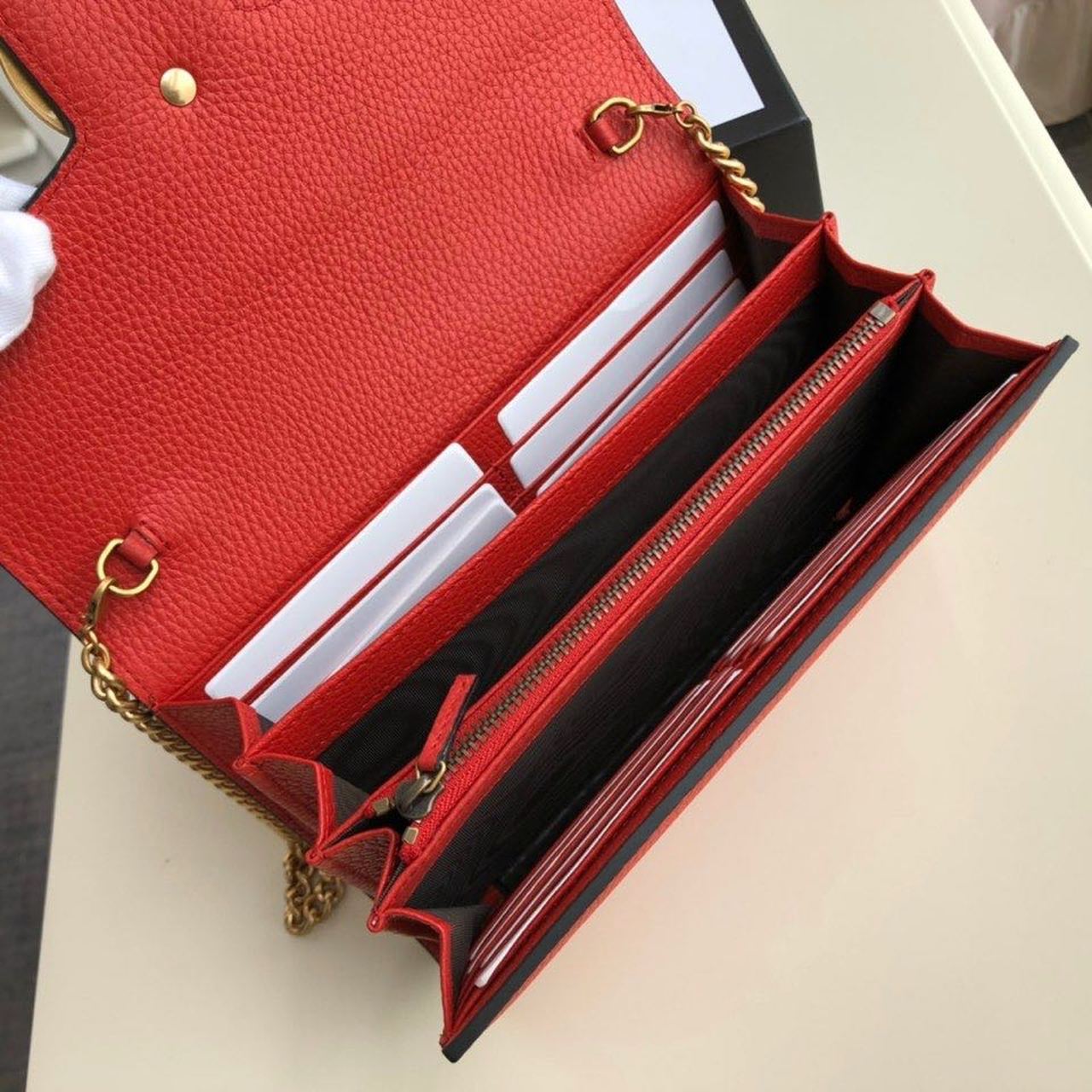 Glami Marmont Mini Chain Bag Red For Women 7.9in/20cm Glami