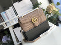 Glami Marmont MatelassÃƒÂ© Shoulder Bag Dusty Pink MatelassÃƒÂ© Chevron For Women 10in/26cm Glami 443497 DTGLAMIT 5729