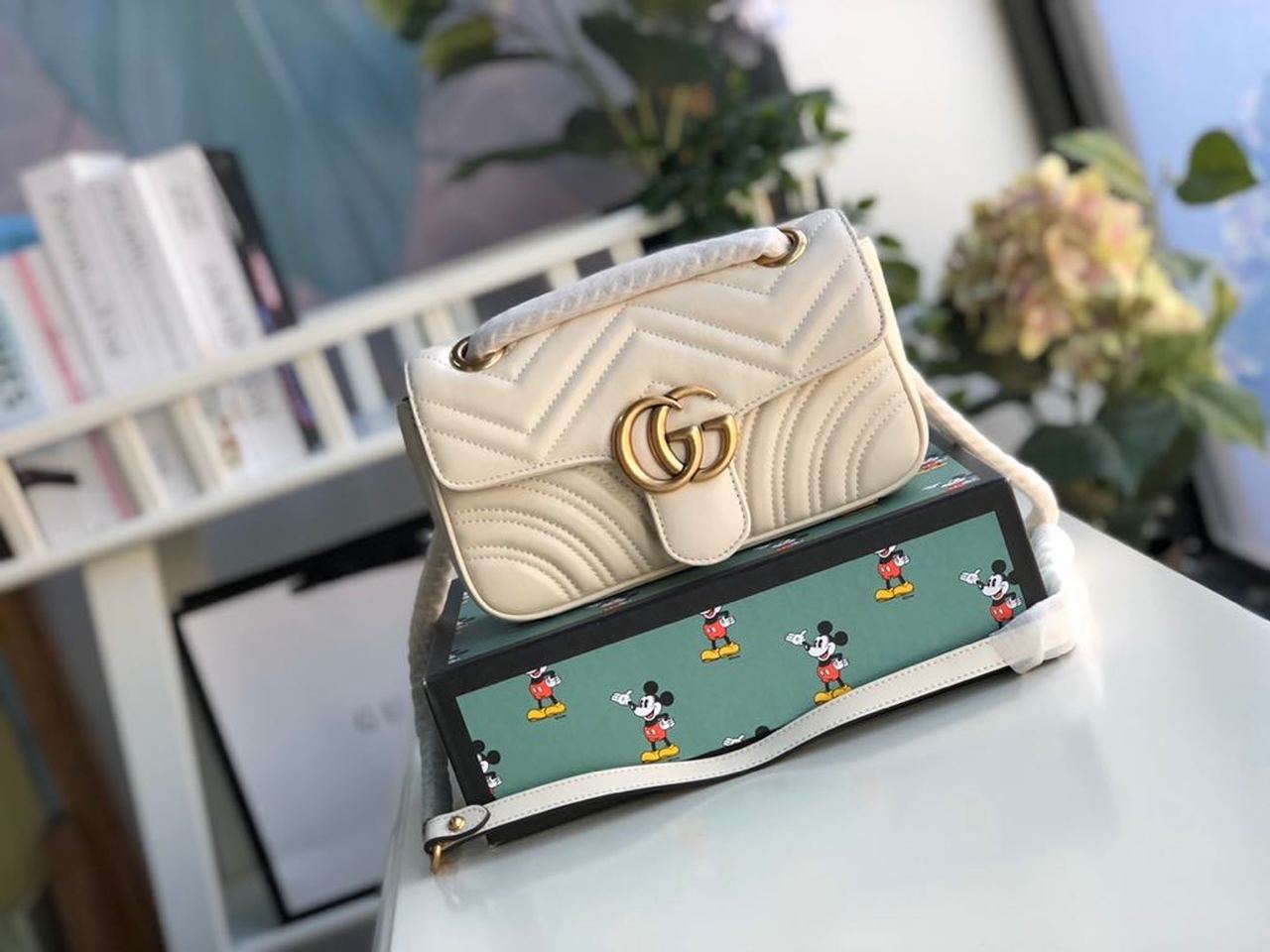 Glami Marmont MatelassÃƒÂ© Mini Bag  White  For Women 8.5in/22cm Glami 446744 DTGLAMIT 9022