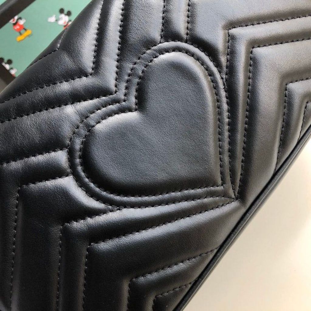 Glami Marmont MatelassÃƒÂ© Mini Bag Black MatelassÃƒÂ© Chevron For Women 8.5in/22cm Glami 446744 DTGLAMIT 1000