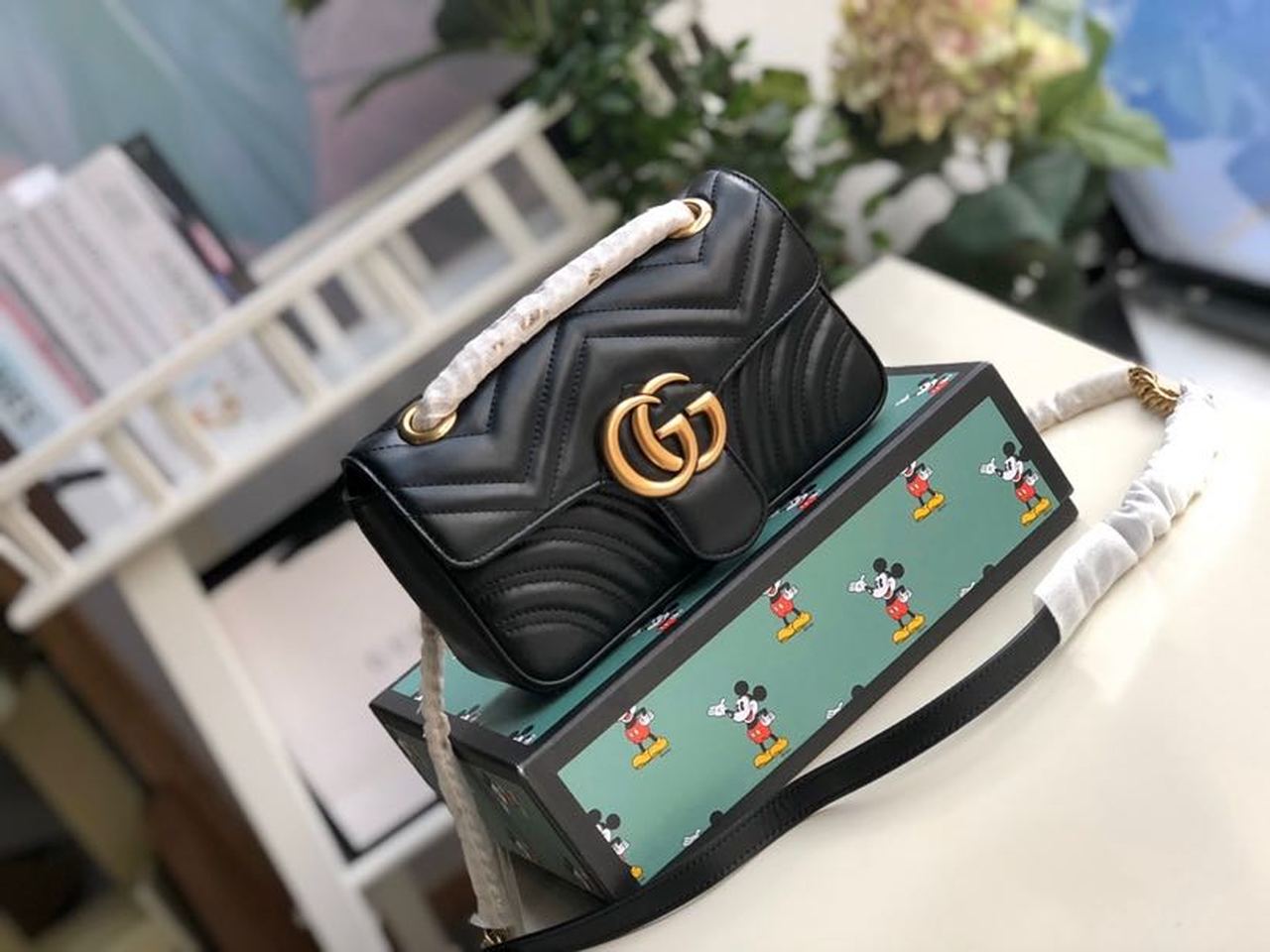 Glami Marmont MatelassÃƒÂ© Mini Bag Black MatelassÃƒÂ© Chevron For Women 8.5in/22cm Glami 446744 DTGLAMIT 1000