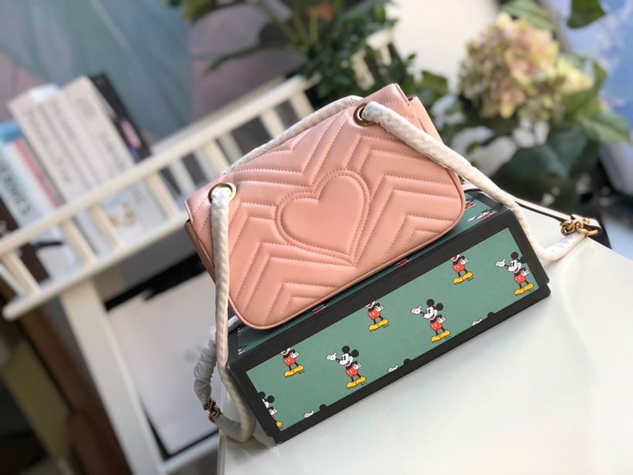 Glami Marmont MatelassÃƒÂ© Mini Bag  Dust Pink MatelassÃƒÂ© Chevron  For Women 8.5in/22cm Glami