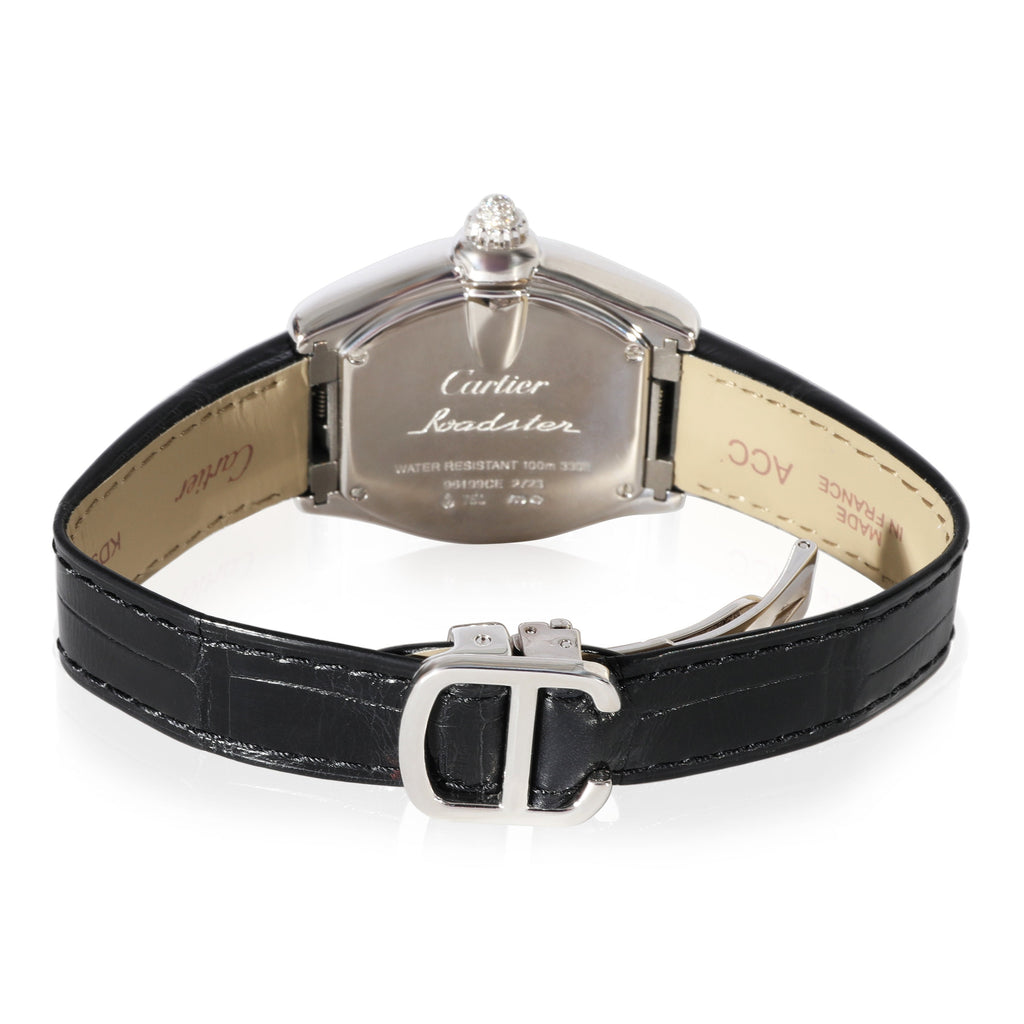 CARTIER Roadster WE500260 Women's Watch in White Gold