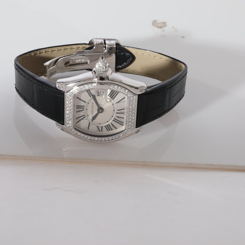 CARTIER Roadster WE500260 Women's Watch in White Gold
