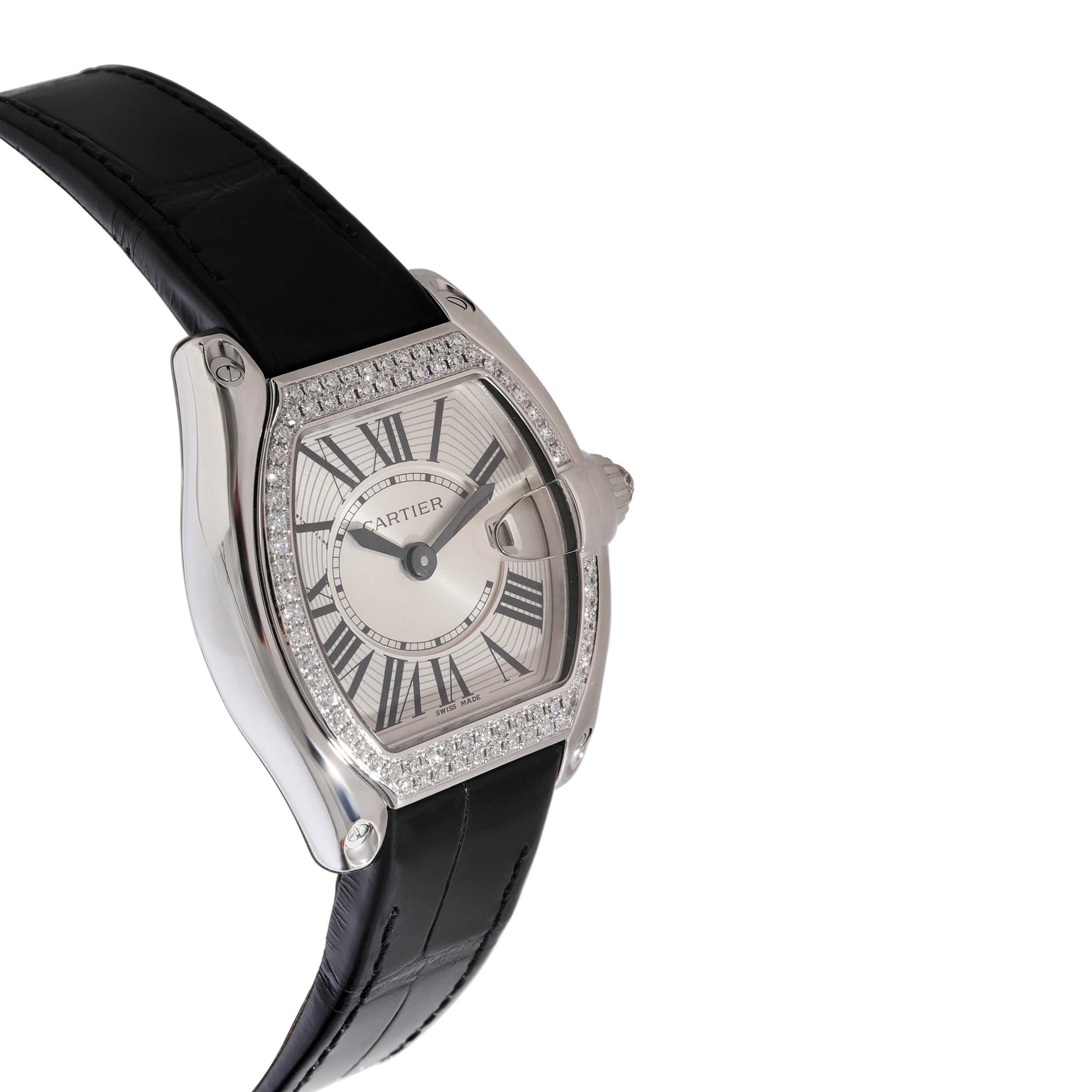 CARTIER Roadster WE500260 Women's Watch in White Gold