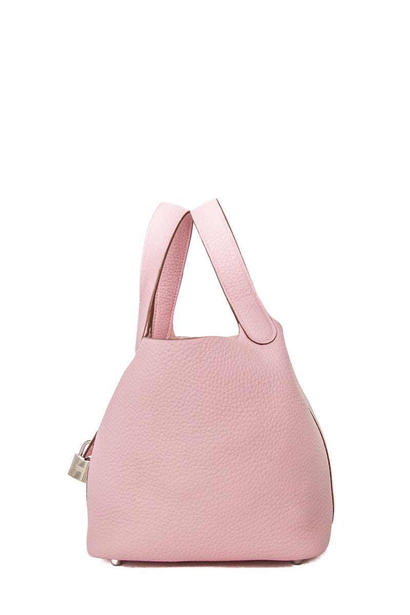 HermÃƒÆ’Ã‚Â¨s Mauve Sylvestre Picotin 18 PHW Tote