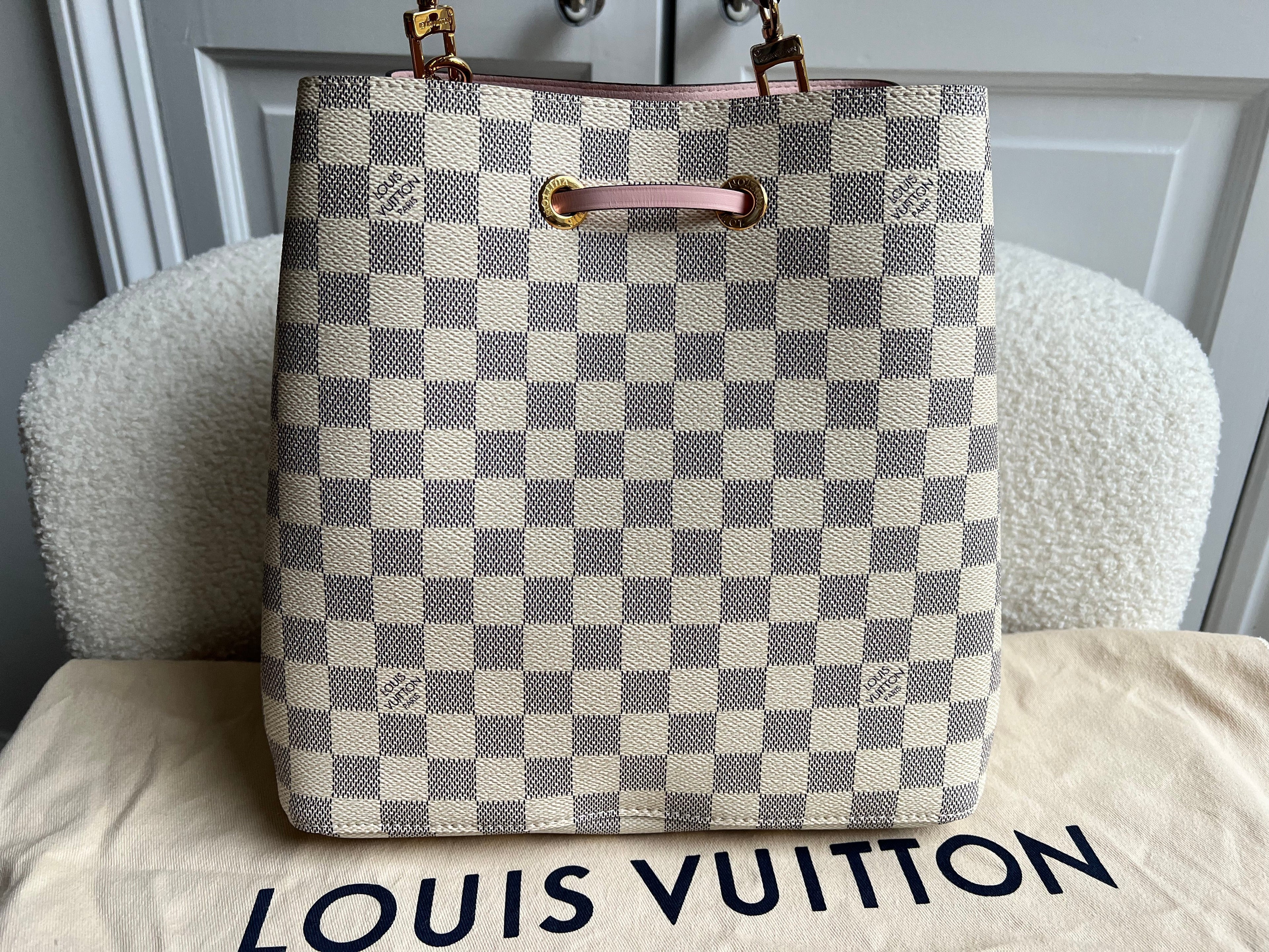 Louis Vuitton Neo Noe Damier Azur Rose Poudre (RRP £1,610)