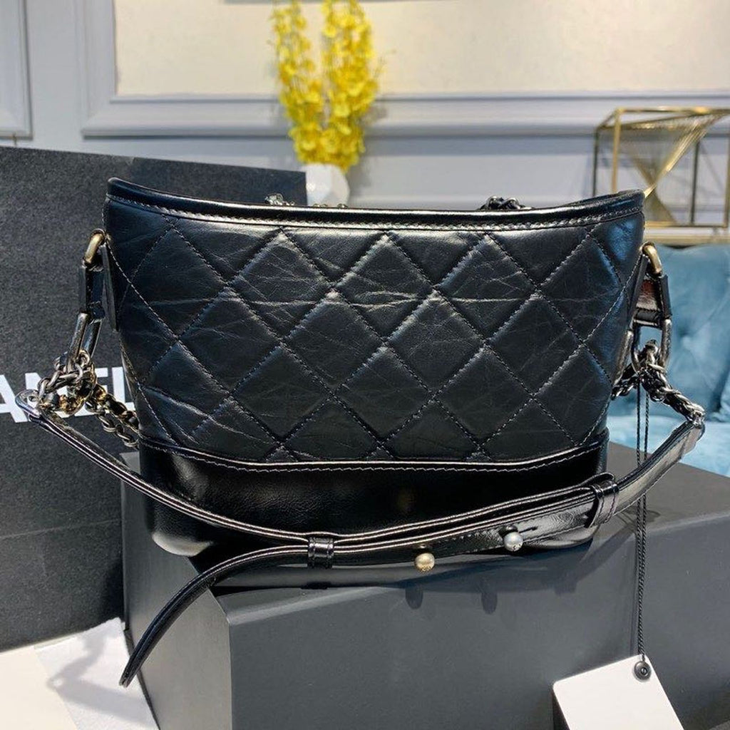 CHLGabrielle Hobo Handbag Black For Women, Women’s Bags, Shoulder And Crossbody Bags 7.8in/20cm AS1582 B03936 94305
