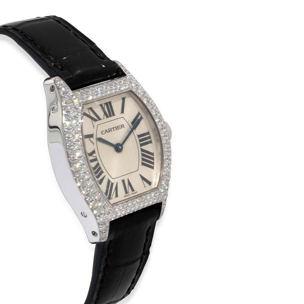 CARTIER Tortue 2644 Women's Watch in 18kt White Gold
